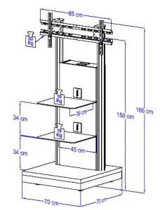 LCD Plasma-Standfuß "Pro-Stand"